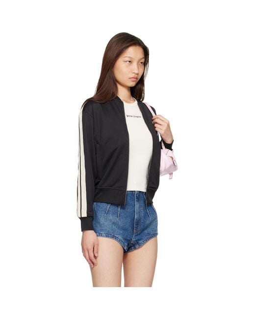 Palm Angels Blue Classic Logo Track Bomber Jacket