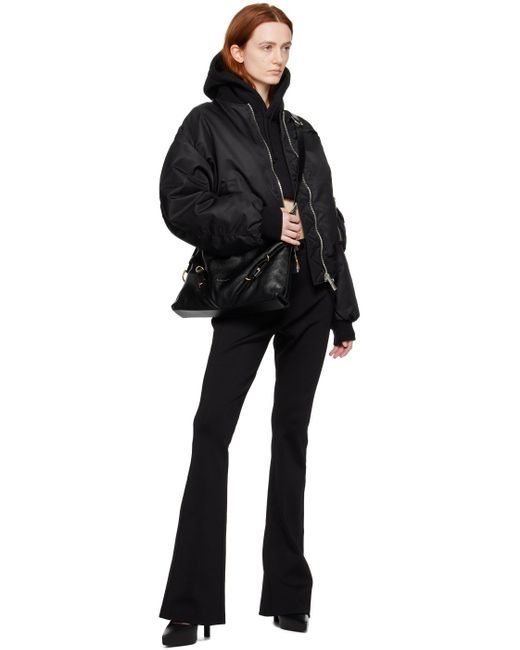 Givenchy Black Insulated Bomber Jacket