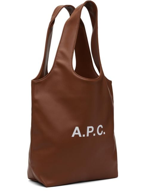 メンズ A.P.C. ブラウン スモール Ninon トートバッグ Brown