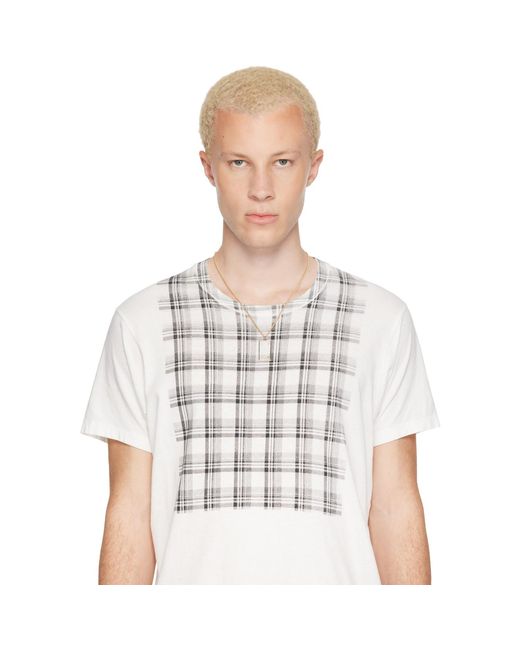 Maison Margiela Metallic Four Stitches Necklace for men