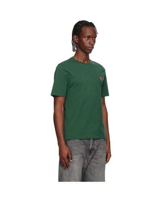 Maison Kitsuné Green Fox Head Regular T-Shirt for men