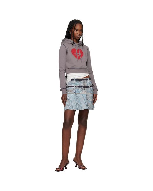 DIESEL Red F-Slimmy-Hood-S5 Hoodie