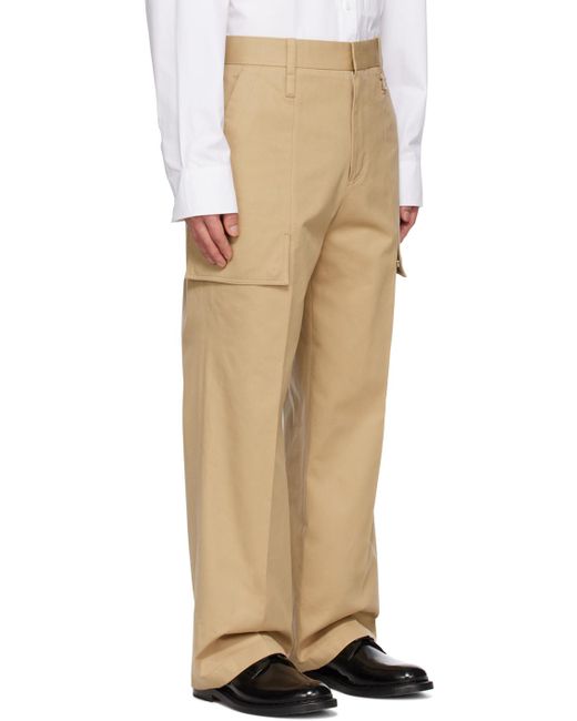 Wooyoungmi Natural Flap Pocket Cargo Pants for men