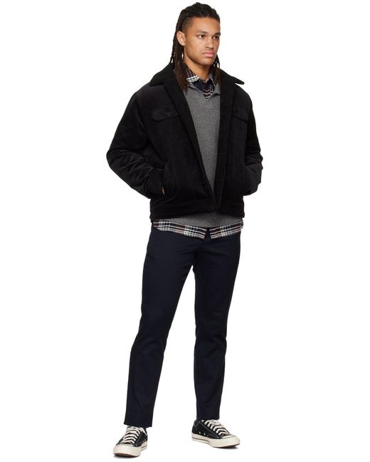 Chemise rouge à carreaux Vince pour homme en coloris Black