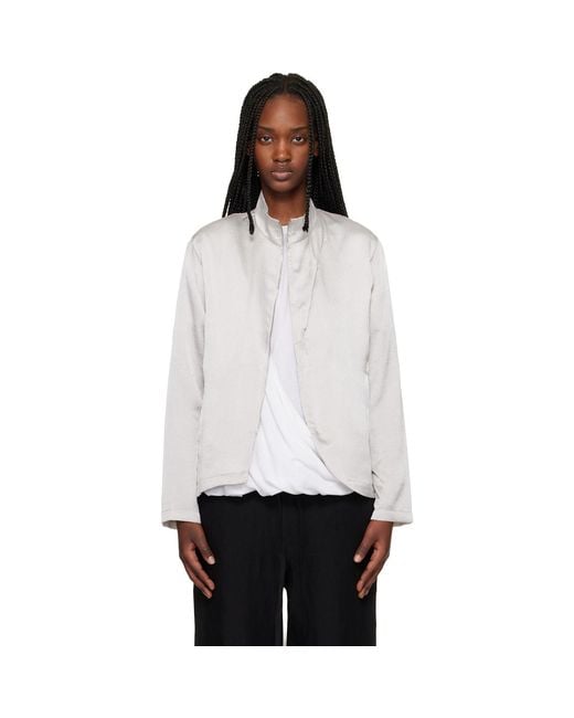 Post Archive Faction PAF White Zip Track Jacket