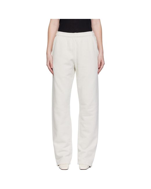 Entire studios White Off- Straight-Leg Sweatpants