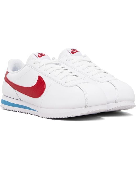 Nike Black Cortez Leather Sneakers for men