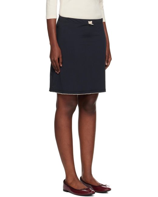 Caro Editions Black 'Caro' Jersey Miniskirt