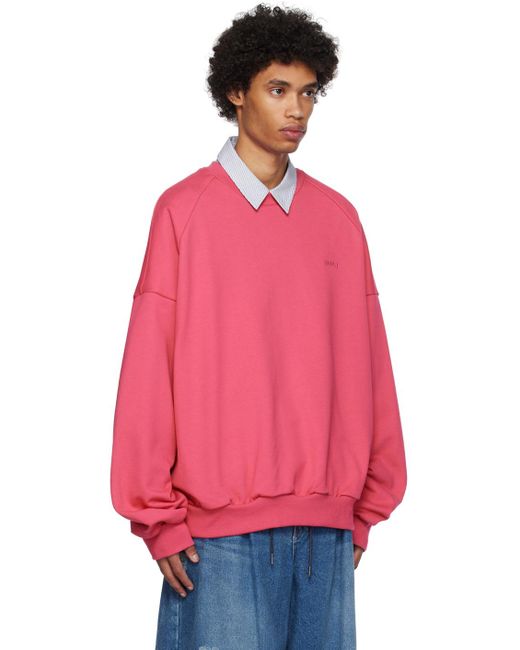 Juun.J Pink 'compliqué' Sweatshirt for men