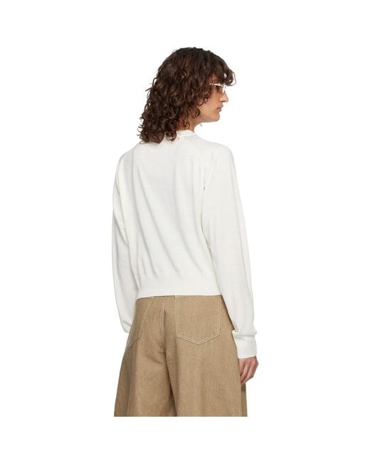 Jacquemus White Off- 'The J' Sweater