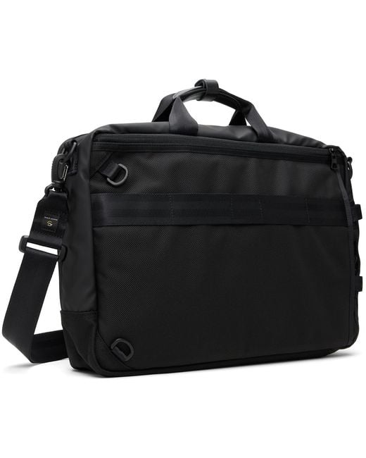 Master Piece Black Slick 3Way Briefcase for men