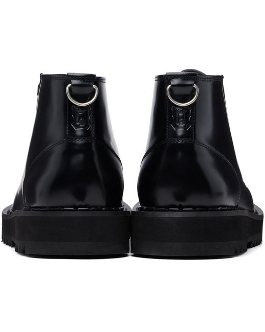 George Cox Black Ripple Monkey Boots for men