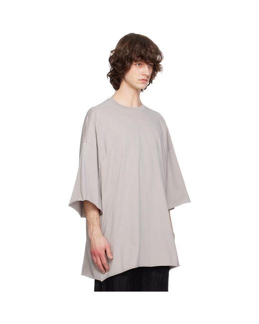 Rick Owens Gray Off- Temple Tommy T-Shirt for men