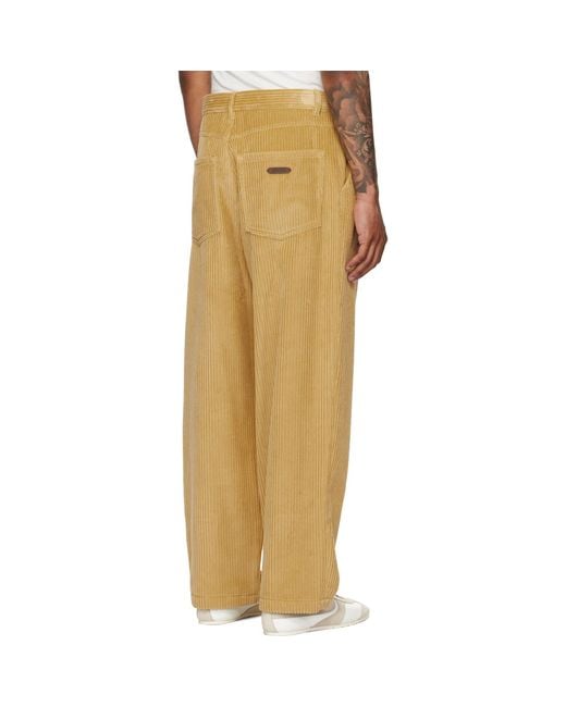 Moschino Natural Tan Toggle Trousers for men