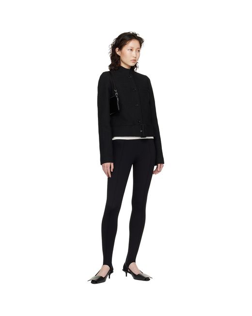 Courreges Black Buckle Heritage Tweed Jacket