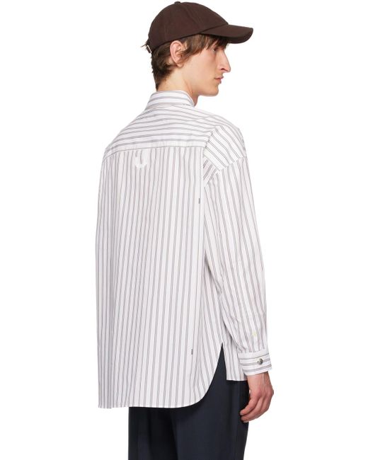 Jacquemus White 'la Chemise Manches Longue' Shirt for men