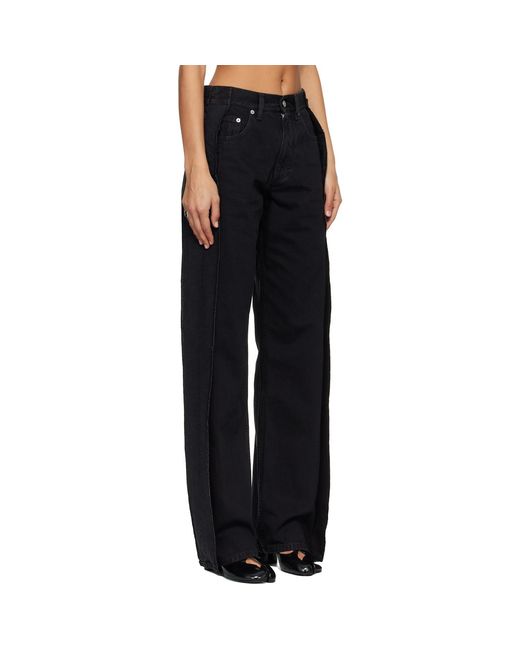 MM6 by Maison Margiela Black Straight-Leg Jeans