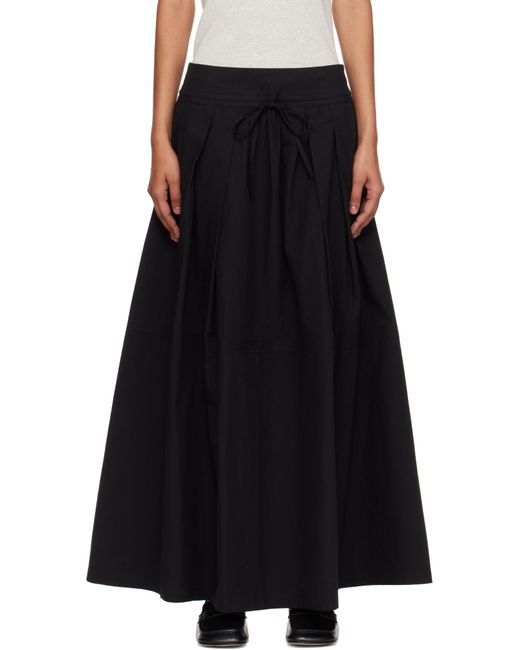 Studio Nicholson Black Ottowa Midi Skirt