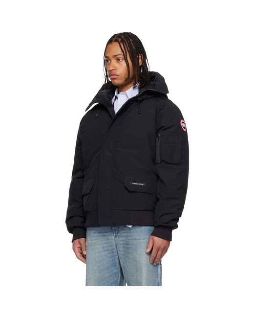 Canada Goose Black Chilliwack Bomber Down Jacket for men