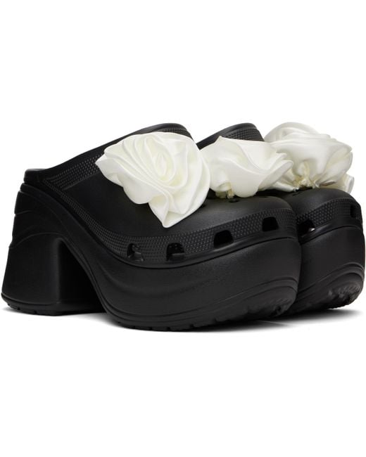 CROCSTM ブラック Siren Rosette ヒール Black