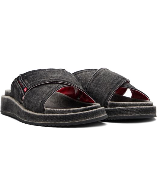 メンズ DIESEL ブラック Sa-Slide Cris Cros サンダル Black