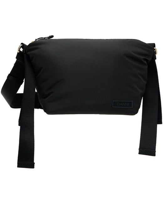 Ganni Black Small Recycled Tech Bag Lyst Canada