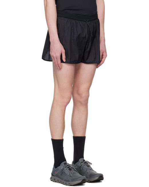 OVER OVER Black Track Shorts for men