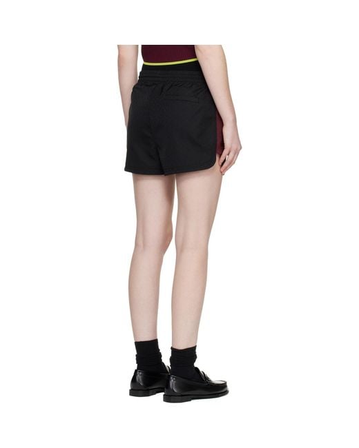 Casablanca Black Nylon Monogram Shorts