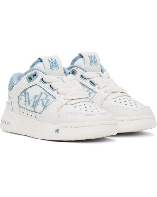 Amiri キッズ｜ホワイト＆ブルー Classic ローカットスニーカー White