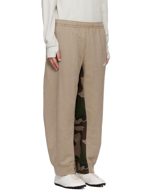 メンズ Bless ベージュ＆カーキ 'Overjoggingcamouflague' 迷彩 スウェットパンツ Natural