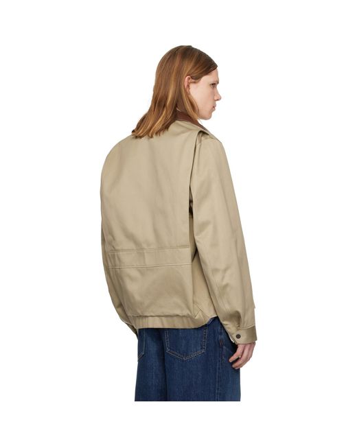 Sacai Blue Cotton Chino Jacket for men