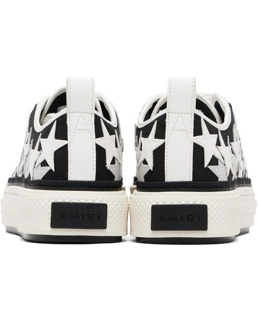 Amiri Black Stars Court Low Sneakers for men