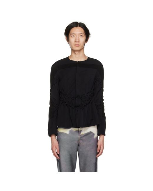PONDER.ER Black Ssense Exclusive Bolt Jacket for men