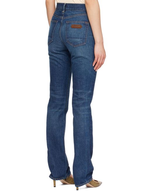 Tom Ford Blue Stonewashed Jeans