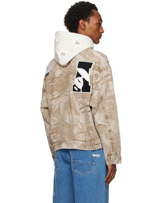 Aape By A Bathing Ape Blue Lightweight Denim Jacket for men