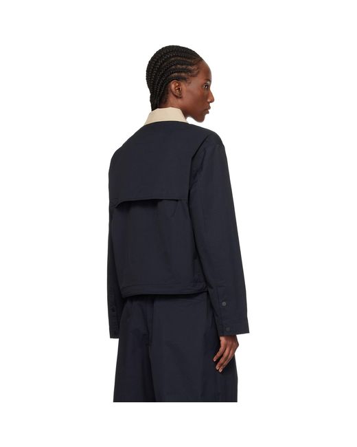 On Shoes Blue Coach Jacket