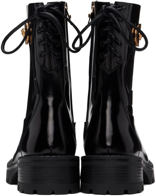 Versace Black Alia Ankle Boots