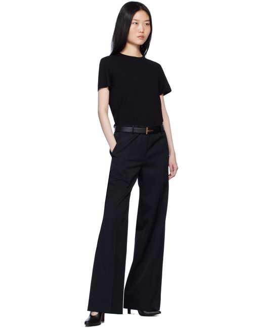 Tom Ford ブラック リバーシブル グレインレザー＆スムースレザー ベルト Black
