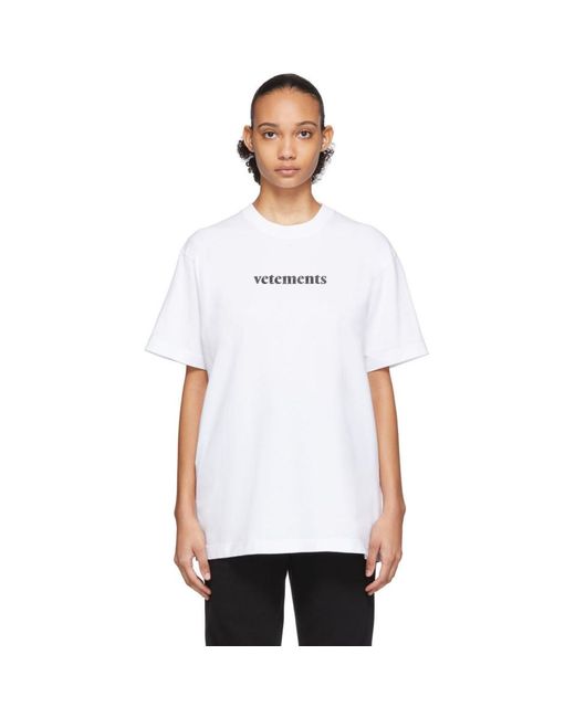 Vetements white t shirt sales