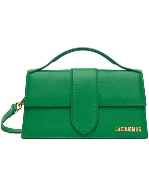 Jacquemus Leather 'le Grand Bambino' Bag in Green - Lyst