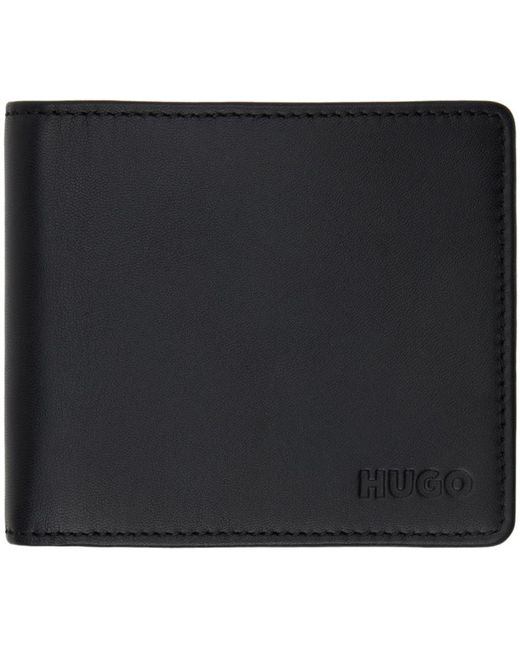 HUGO Black Logo Wallet for men