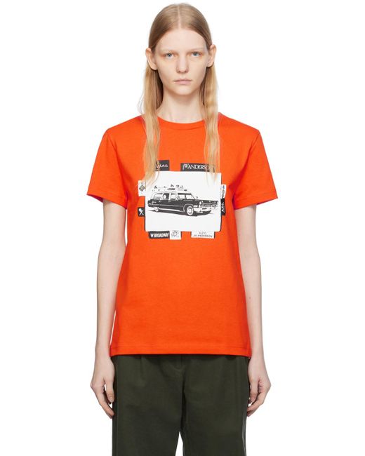 A.P.C. Orange Jw Anderson Edition T-shirt