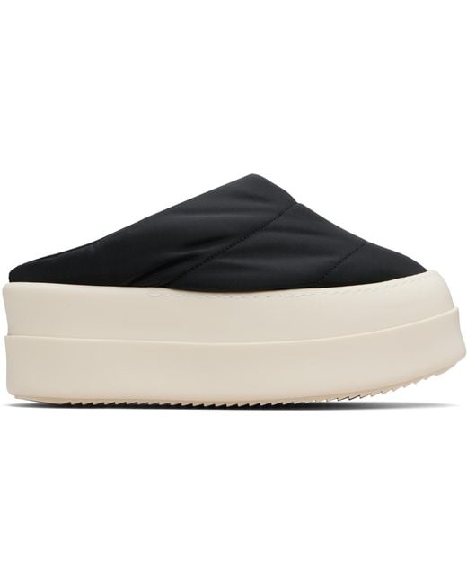 Rick Owens Black Concordians Mega Bumper Slip On Lunar Loafers