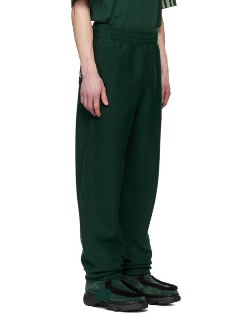 Pantalon de survêtement vert à cordon coulissant Burberry pour homme en coloris Green