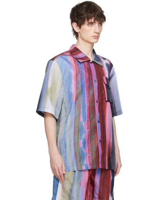 Feng Chen Wang Multicolor Bellows Pocket Shirt for men