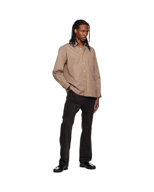 A.P.C. Brown Malo Logo Shirt for men