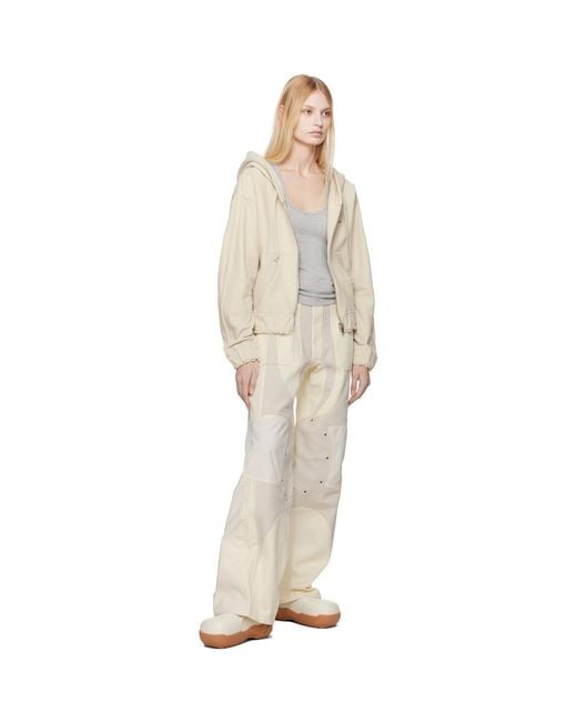 Moncler Genius Natural Moncler X Willow Smith Zip-Up Eyelet Cotton Hoodie