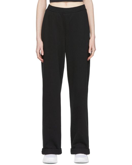 Alo Yoga Cotton High-rise Sport Pants in Black - Lyst