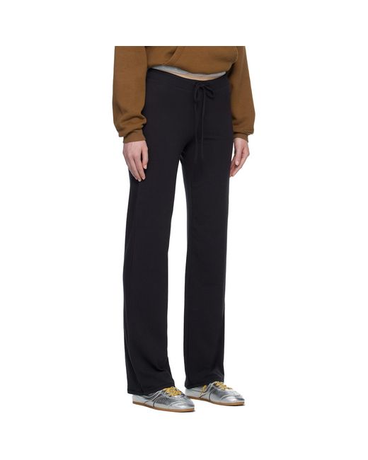 Skims Blue Cotton Jersey Straight Leg Lounge Pants