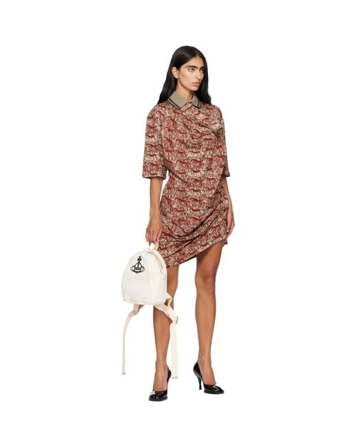 Vivienne Westwood Natural George Medium Backpack